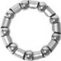 Bearing,  for 1-piece bicycle crank. 9 ball with retainer.  #64 size