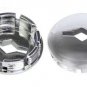 2 _ Dust Caps for Bicycle Cotterless crank arm .  Silver color