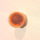 Yellow  Reflector for bicycle, 1" dia. with bolt & nut. ... S&H is $1.95 or $0.65