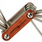Multi Tool, 8 function. Folding design. Wood handle.  FREE SHIPPING