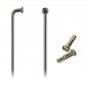 2 _ NEW Spokes 11 7/16" (290 mm) & Nipples for Bicycle Wheel.