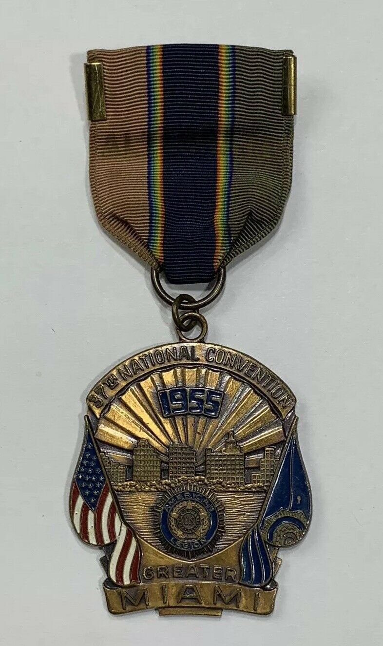 Old 1955 American Legion 37th National Convention Alternate Medal Miami Florida