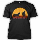 Bigfoot Sasquatch Unicorn Vintage Retro T Shirt Men Women Unisex S 3XL