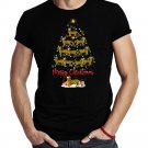 Bengal Cat Christmas Tree Lights Funny Bengal Cat Xmas T-Shirt