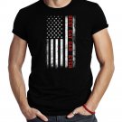 Best Cat Dad Ever American Flag Cat Dad Fathers Day T-Shirt