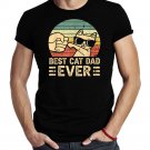 Best Cat Dad Ever Bump Fit Fathers Day Gift Daddy Dad T-Shirt