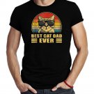 Best Cat Dad Ever Bump Fit Fathers Day Gift Daddy For Men T-Shirt