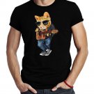 Bass Cat Rock Cat On A Bass Guitar Player T-Shirt
