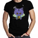 Black Cat And Halloween Alien Feline Book For Horror Fans Shirt