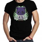 Black Cat And Halloween Monster Candle For Horror Fans Shirt