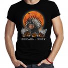 Black Cat Halloween Is Coming Kitty Kitten Lover Pumpkin Fun Shirt