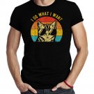 Black Cat I Do What I Want Cat Funny Cat Sunglasses For Men Shirt