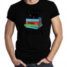 Black Cat I Read Banned Books Bookworm Reading Book Women Shirt