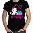 Birthday Cat 2 Years Old Kitten Kitty 2nd Birthday Cat Lover Shirt