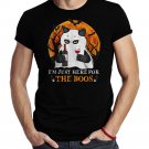 Black Cat Im Just Here For The Boos Spooky Shirt