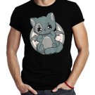 Black Cat Kitten Cute Chibi Anime Neko Pastel Goth Aesthetic Shirt