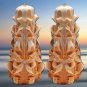 Carved candles decor, Handmade home decor gift, Wedding baptism colourful handcrafted art design set