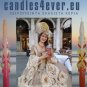 Carved candles decor, Handmade home decor gift, Wedding baptism colourful handcrafted art design set