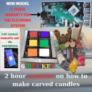 Carved Candles Wax Melter Electronic Machine Plus Candles Mterials 6 buckets New