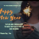 customizable new year card