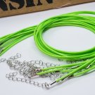 Green Waxed Cotton Necklace Cord