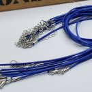Light Blue Waxed Cotton Necklace Cord
