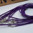 Purple Waxed Cotton Necklace Cord