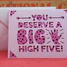 Big High Five Card