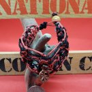 Red and Black Hemp Bracelet/Anklet