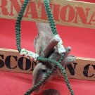 Dark Green Hemp and Glass Bead Eye Glass Holder