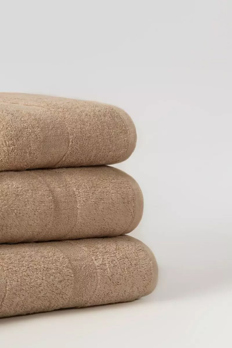 ALMOND COMBED TOWEL PLAIN 100 COTTON SOFT TOWELS HIGH QUALITY HAND