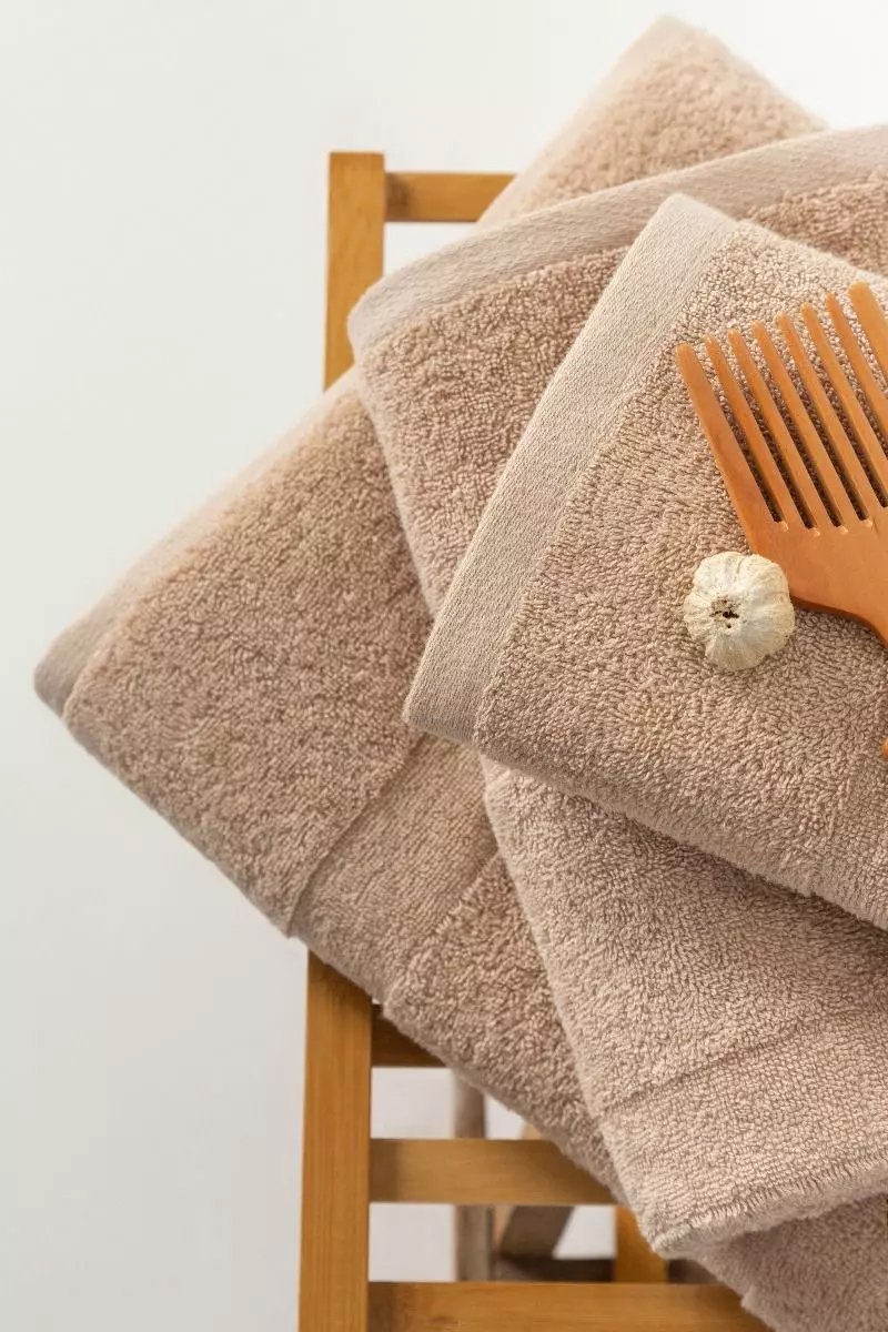 ALMOND COMBED TOWEL PLAIN 100 COTTON SOFT TOWELS HIGH QUALITY HAND