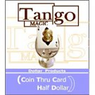 Coin Thru Card (by Tango Magic) US Half