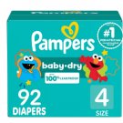 Pampers Baby Dry Diapers No scent, Size 4, 92 ea Pampers Baby Dry Diapers No scent, Size 4, 92 ea