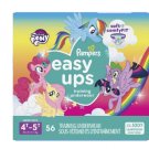 Pampers Easy Ups Training Underwear Girls Super Size Toddler 4-5, 56 ea