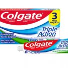 Colgate Triple Action Toothpaste Original Mint, 6.0 oz, 3 pack