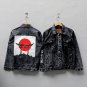 shinto shrine Torii in denim jacket japanese design