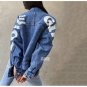 love girl in denim jacket street art