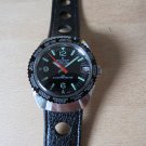 Watch DUXOT Swiss Made Vintage NOS Neu Date Rubber Ralie Band worldtime Black