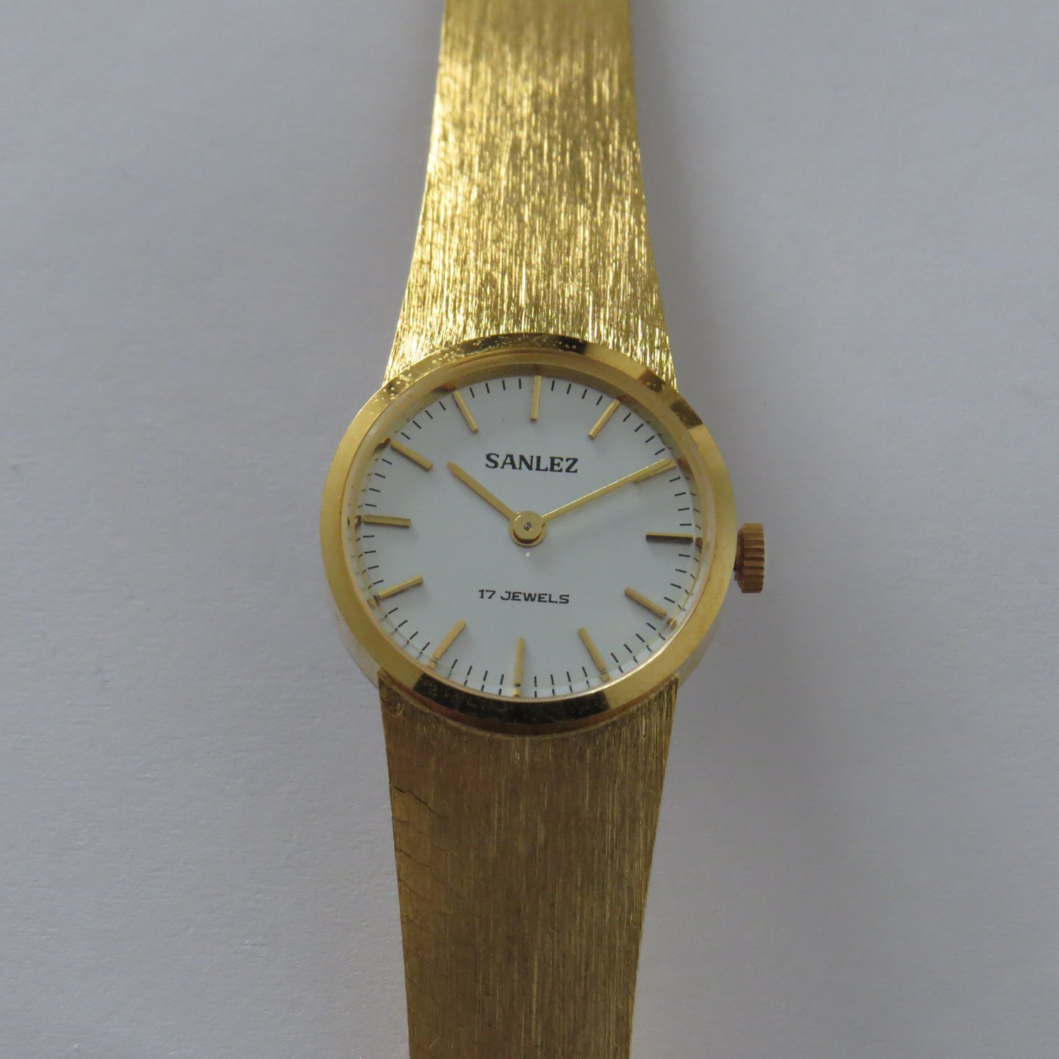 Watch SANLEZ New 17J Elegant classic Vintage NOS Gold Plated