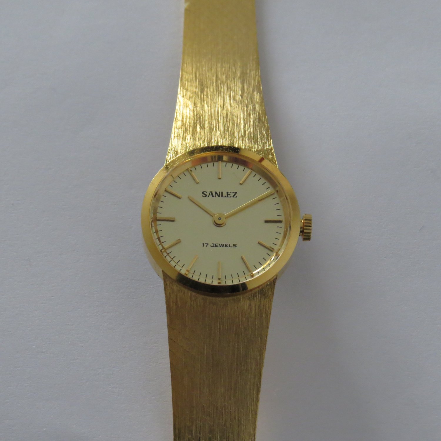 Watch SANLEZ New 17J Elegant classic Vintage NOS Gold Plated