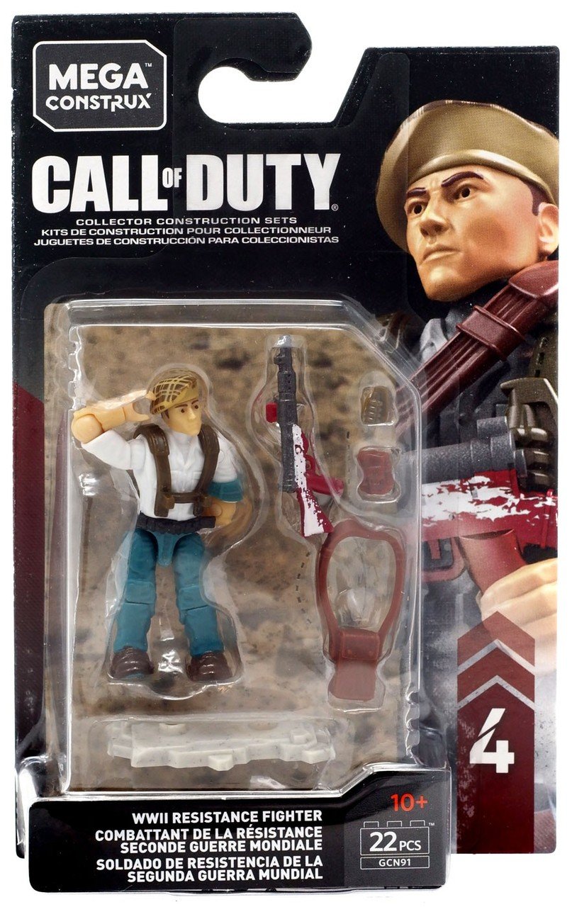 MEGA CONSTRUX CALL OF DUTY WWII RESISTANCE FIGHTER GCN91 - SHIPS WORLDWIDE
