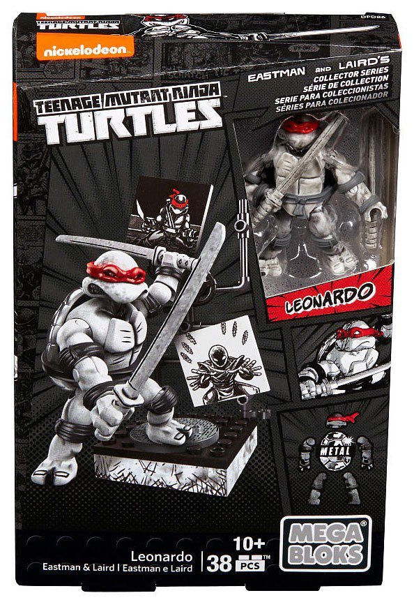 MEGA BLOKS TURTLES LEONARDO EASTMAN LAIRD DPD86 - SHIPS WORLDWIDE