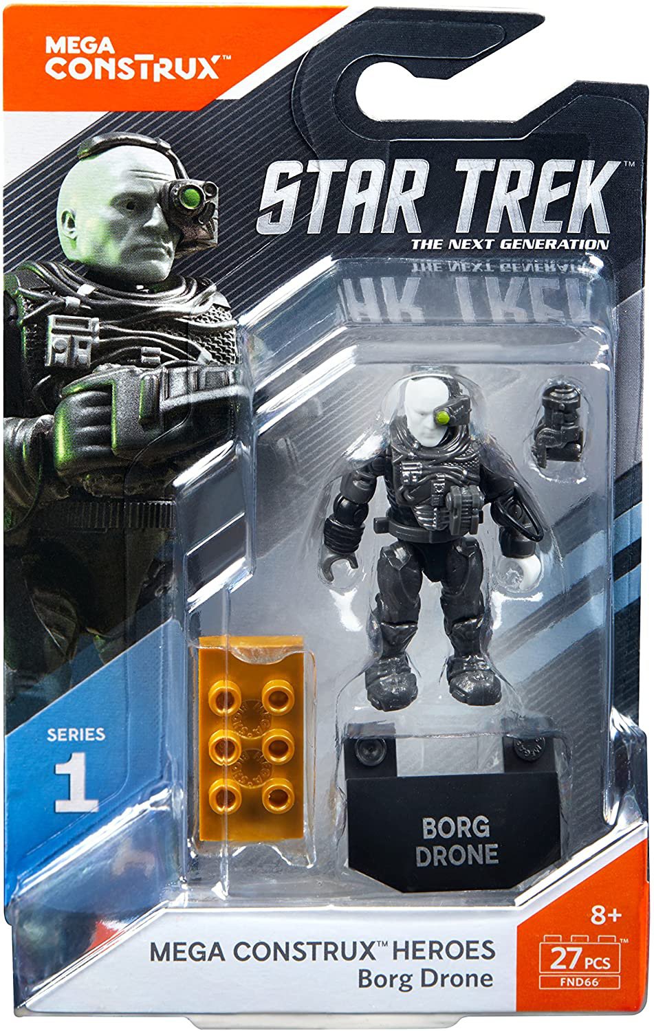 MEGA CONSTRUX STAR TREK BORG DRONE FND66 - SHIPS WORLDWIDE