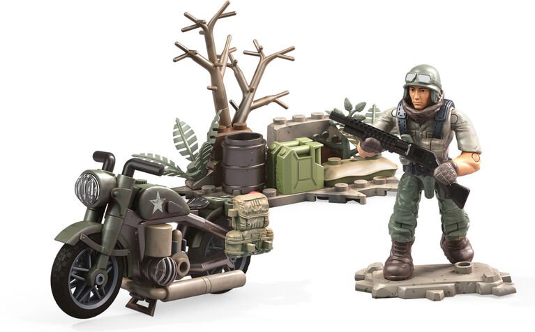 mega construx call of duty motorbike raid