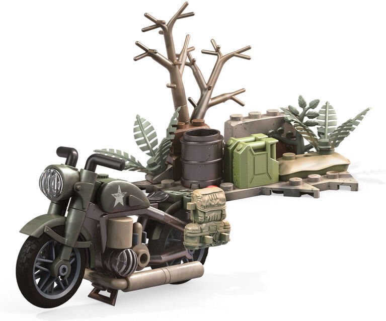 mega construx call of duty motorbike raid