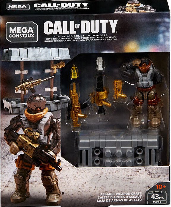 MEGA CONSTRUX CALL OF DUTY ASSAULT WEAPON CRATE FVF99 - SHIPS WORLDWIDE