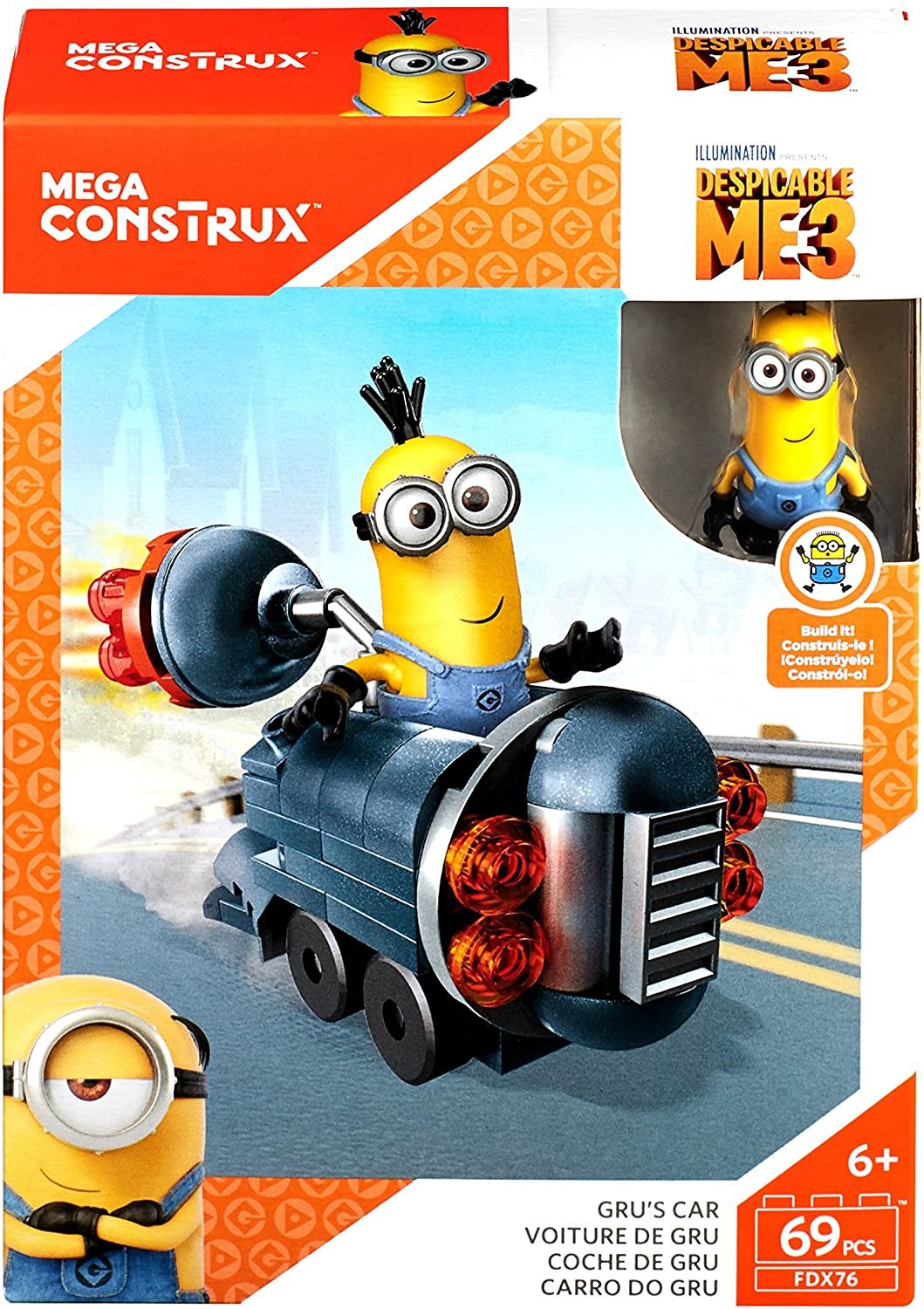 MEGA CONSTRUX MINIONS GRU'S CAR FDX76 - SHIPS WORLDWIDE
