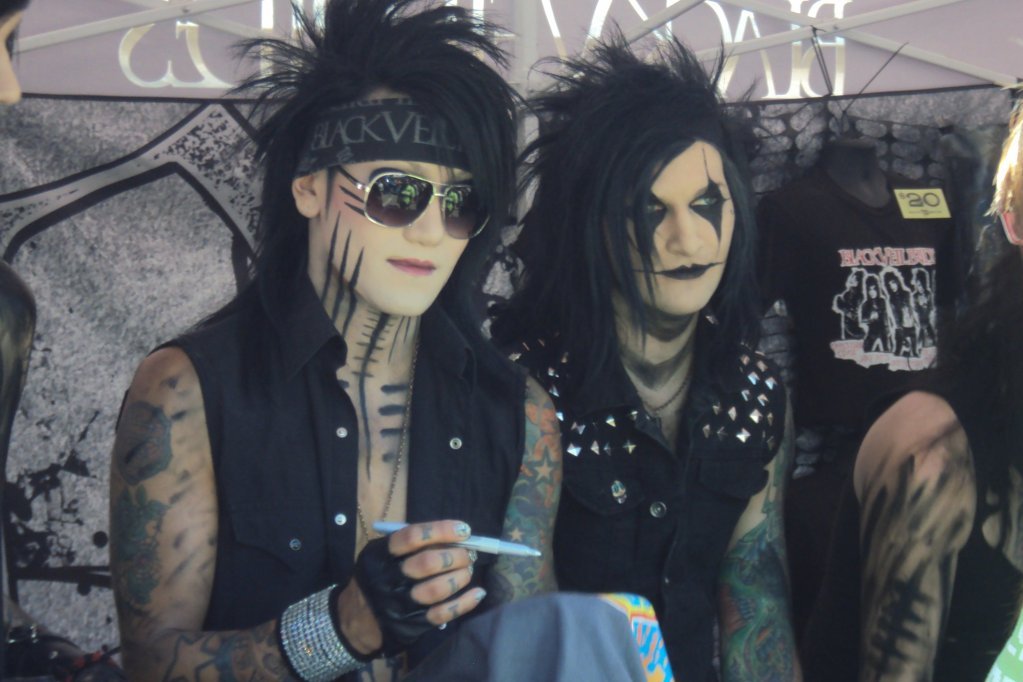 autograph drumstick black veil brides entire group