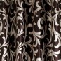 2 Pieces Modern Polyester Window/Door Curtain Set With Eyelets - 7ft, Brown
